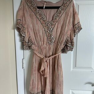 Free People Elegant Embellished Dress